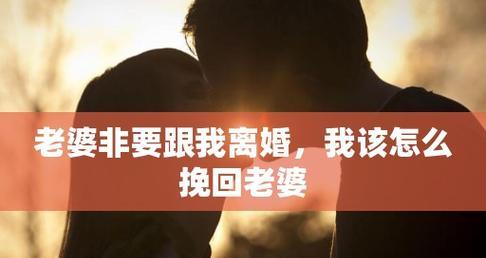 老婆让我离婚？如何挽回婚姻（15个实用技巧教你重拾爱情）